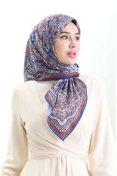 sefamerve Μαλακό κασκόλ Ethnic Pattern 90201-06 Saks