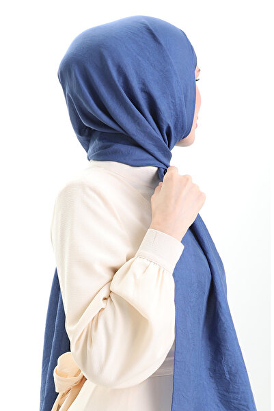 sefamerve Madame Mary Γαλλικό Voile Shawl 19099-05 Navy Blue