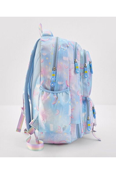 Bonfino Bonfino Butterfly School Bag, Padded Shoulder Straps, Purple - 18 Inches