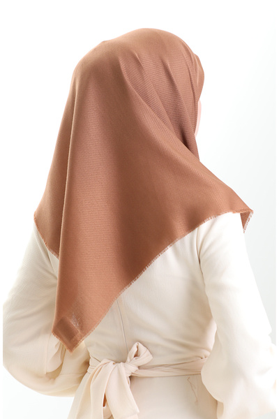 sefamerve Φουλάρι Koton Jacquard 90199-10 Γαλακτοκαφέ