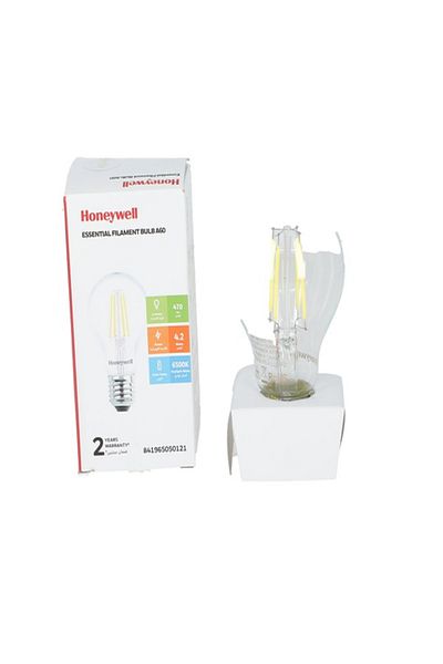 HONEYWELL مصباح كهربائي أساسي A60 E27 بقوة 4.2 واط ودرجة حرارة 6500 كلفن
