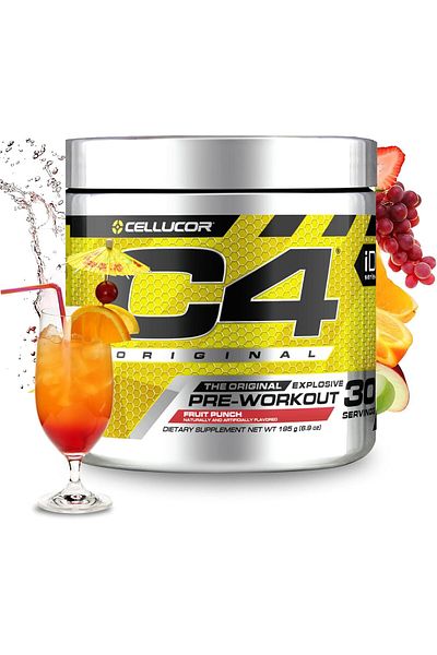Cellucor C4, Pre Workout, 195g, Fruit Punch, 30 Servings