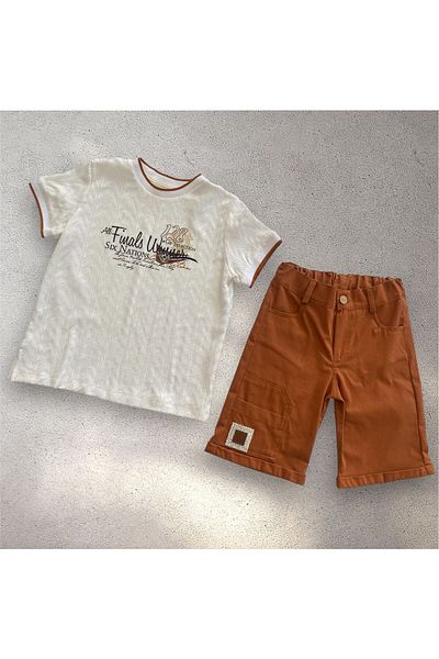 BİGÜMEX Boys' Summer Suit with Shorts