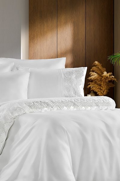 ZEBRA CASA Angelica Lace Duvet Cover Set