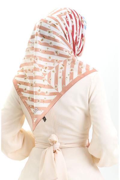 sefamerve Μαλακό κασκόλ Karaca 81057-09 Camel White