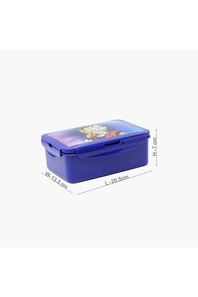 SPACETOON Dragon Ball Z Print Lunch Box with Clip Lock Lid
