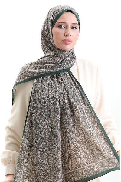 sefamerve Μοτίβο Karaca Mio Crepe Shawl 82000-05 Emerald Green