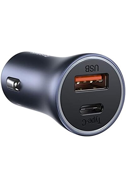 Baseus Golden Contactor Pro Dual Quick Charger Car Charger U+C 40W (With Baseus Simple Wisdom Data C