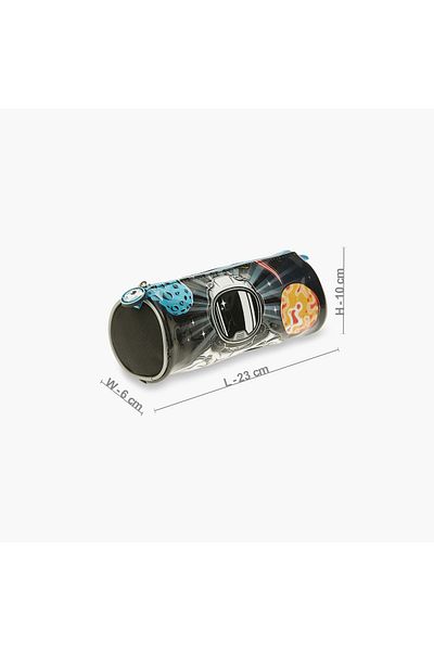 Juniors Astronaut Print Pencil Pouch with Zip Closure