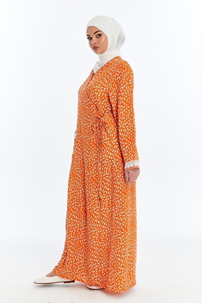 me like home Me-Like Cepli Dantelli Ev-Namaz Elbisesi