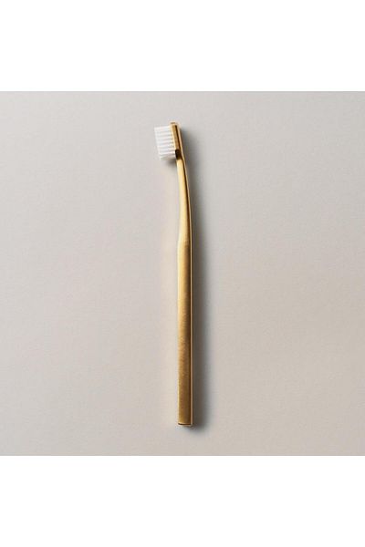 Aurezzi 24K Gold White White Medium Medium Toothbrush