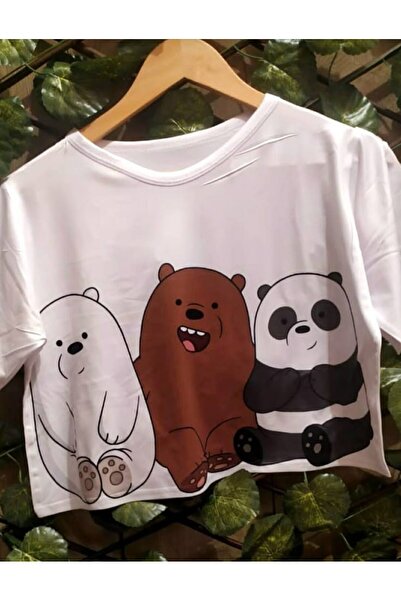 LAYORA تي شيرت قصير مطبوع عليه دببة لطيفة - مظهر مريح وأنيق