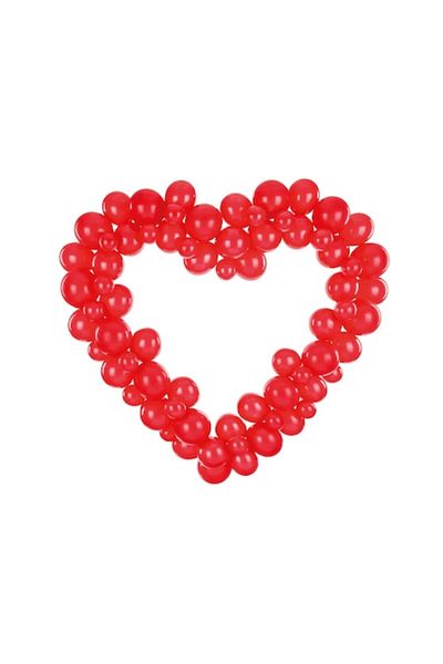 ideal STORE Balloon Garland IdealStore, Size 160 cm, Includes 68 Balloons for Valentine's Day
