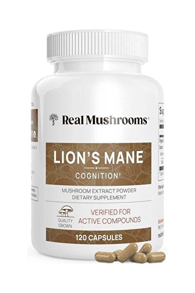 Real Mushrooms فطر عرف الأسد لتحسين الذاكرة - 120 كبسولة
