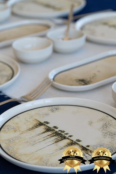 Farika Porselen Umut 6-Person 16-Piece Breakfast Set