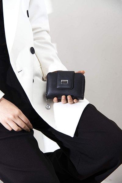 Silver Polo WALLET/SPORTSSilver Polo BLACK Wallet & Card Holder