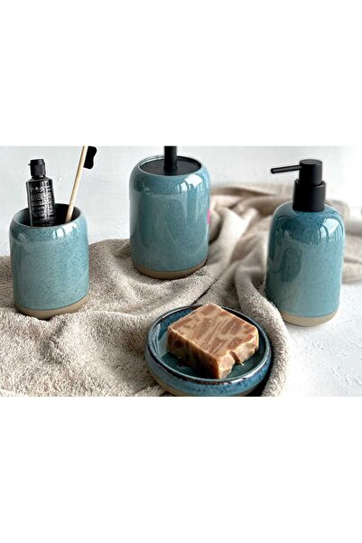 esdekor Cartri 3-Piece Bathroom Set Blue