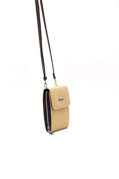 Silver Polo WALLET/SKIN LEATHERSilver Polo NUT Crossbody Phone Wallet