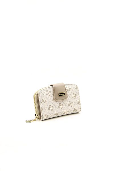Silver Polo WALLET/LOGO PRINTEDSilver Polo BEIGE Wallet & Card Holder