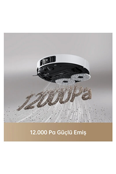 Dreame 12000Pa emiş gücüyle Ultra Robot Süpürge Beyaz-(X40 Ultra)