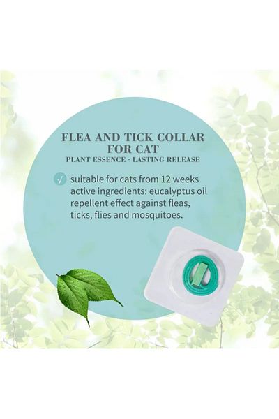 Bioline Bioline Natural Flea & Tick Collar for Cats, 35cm - Reflective & Safe Protection
