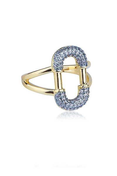 Klips Concept Oval Form Sparkling Adjustable Ring