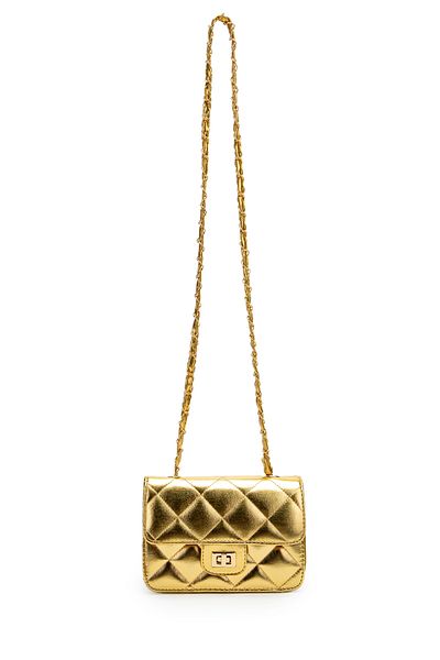 minebag Geantă de damă din piele artificială cu model Baklava Lain Gold