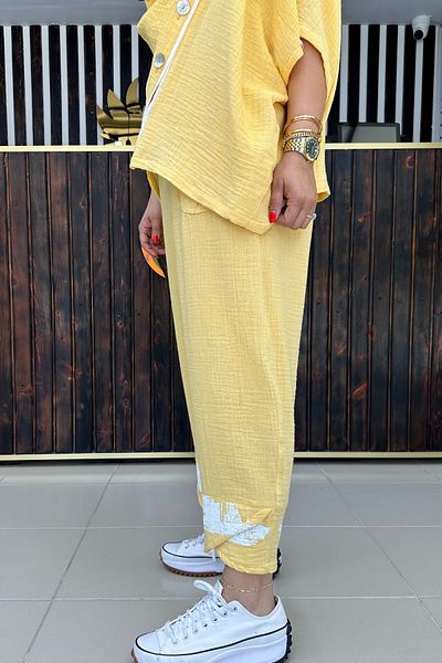 GÖKSEL Muslin Plus Size Pants
