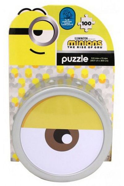 CARDINAL Minions The Rise of Gru 100 Piece Jigsaw Puzzle with Travel Tin