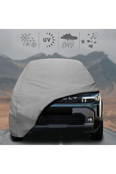 ULTRASHOP Renault Duster (2024 - ) Oto Branda Su Geçirmez Miflonlu Araba Brandası Klipsli Araba Çadırı