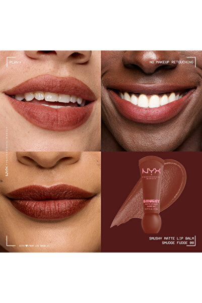 NYX Professional Makeup مرطب شفاه مطفي ناعم، لون منتشر ناعم، لمسة نهائية غير لامعة، لمسة نهائية غير لامعة