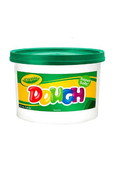 Crayola Super Soft Resealable Modelling Bucket Dough Green 3 Pound