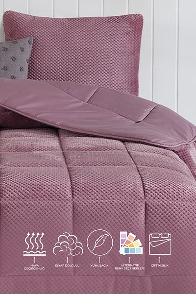 Elart Luis Comfort Set Double (195X215 cm) Dried Rose