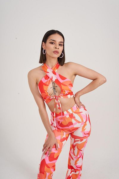Markano Puffy Blouse Orange
