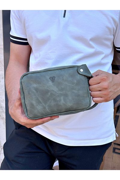 Fil Deri Genuine Leather - Hand Grip Tape - Zippered - Wallet 1002
