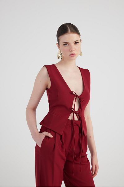 Markano Frida Vest Burgundy