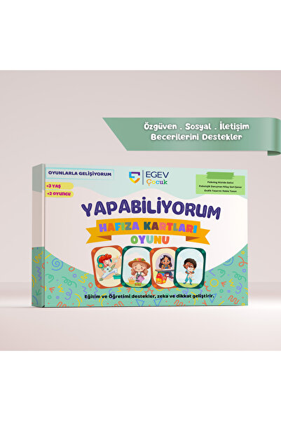 Yapabiliyorum Hafıza Kartları Kutu Oyunu