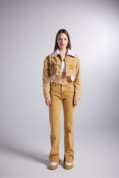 Markano Rusted Jean Trousers Camel