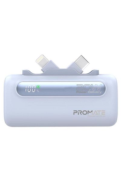 Promate 5000mAh portable battery with 20W USB-C™ connector