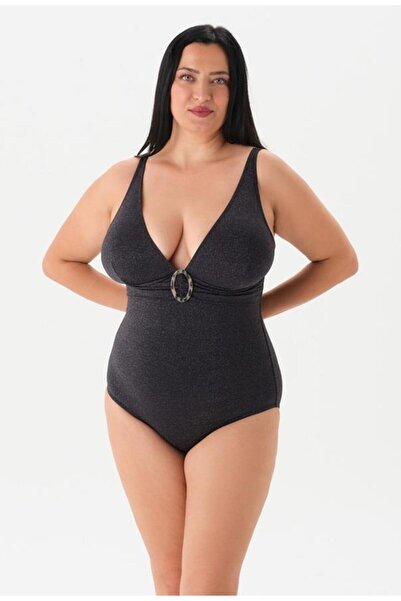 Eros 4086 Siyah Simli Toparlayıcı Üçgen Mayo