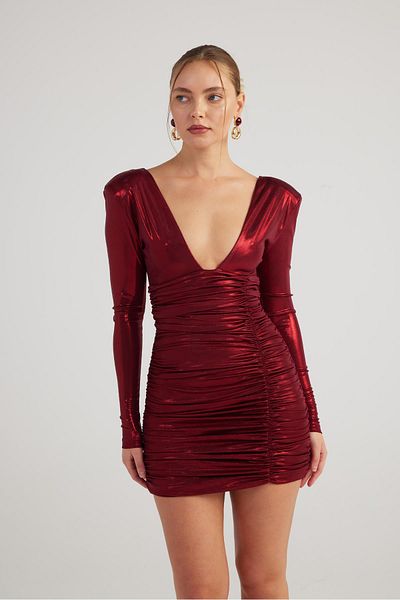 Markano Karly Dress Burgundy