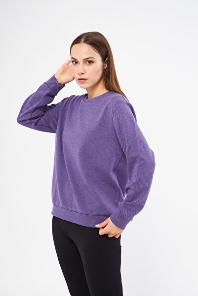 Chandraswear Purple Women's Sweatshirt - Morena