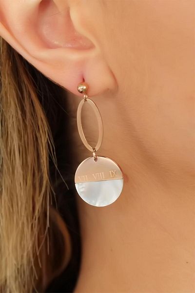 AfraBeauty Roz Gold Stainless Steel Earrings |   Stylish and Non-Tarnish Earring