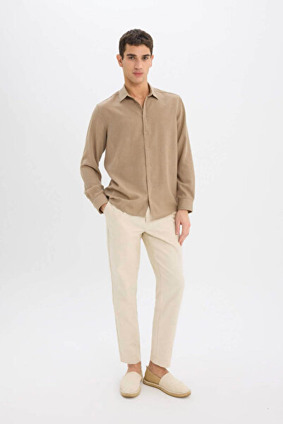 DeFacto Khaki Men's Shirt E1204Ax/Kh92