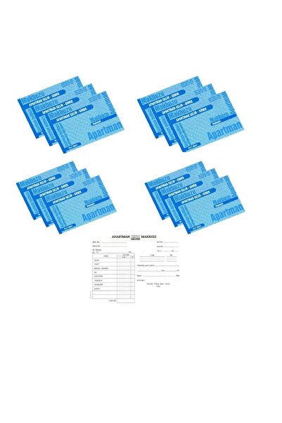GÜRMAT Gürmat Apartman Gelir Gider Makbuzu Otokopili 2 N-50 Sayfa 12 Adet