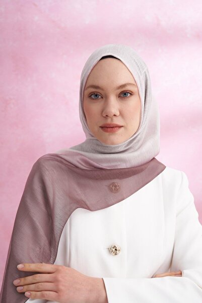 ARMANDA ΜΕΤΑΞΩΤΟ ΣΑΛΙΟ ΜΕ ΑΠΟΣΤΡΑΤΕΥΣΗ - MINK-EKRUE