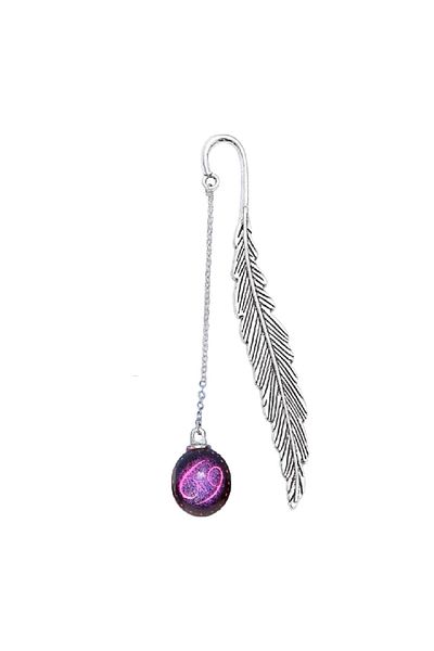 Toirxarn Toirxarn bookmark, 11.5 x 9.5 x 1.58 cm, metal, glass, astrological sign Cancer
