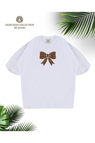 JANSO GROUP - Women's Cotton Printed Vionka Short Sleeve Tshirt Oversize Large Size