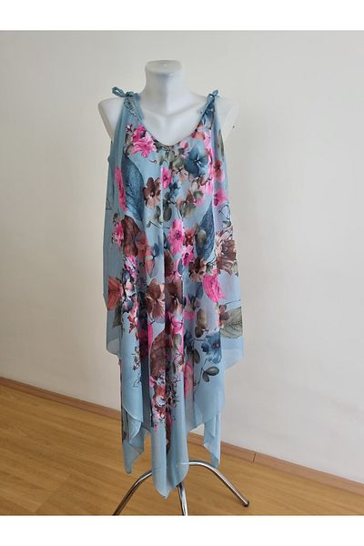 Milenam Asymmetric Cut Strap Pareo Dress