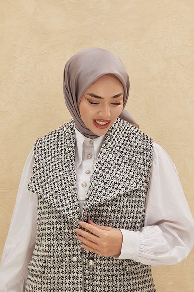 Silk Home Απλό γυαλιστερό κασκόλ 75006-08